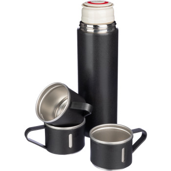 Thermos personalizzato - Set di thermos | Inox | 420 ml + 2 tazze