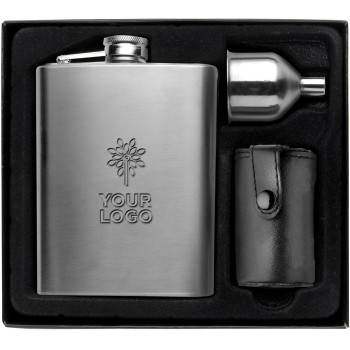 Set fiaschetta Brittany | Inox 304 | 220 ml | 4 bicchieri