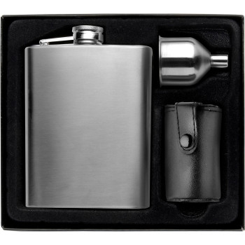 Set fiaschetta Brittany | Inox 304 | 220 ml | 4 bicchieri
