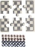 Set Gioco scacchi e dama in legno in legno Hank