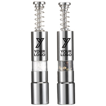 Set macinino sale e pepe personalizzabile Impression in acciaio inox ergonomico