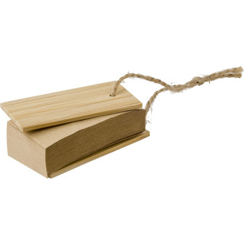 gadget ecologici con logo - Set memo con copertina in bambù Kingston