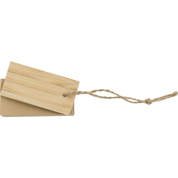 gadget ecologici con logo - Set memo con copertina in bambù Kingston