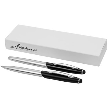 Penna di lusso elegante di qualità personalizzata con logo - Set penna a sfera e penna roller con stylus Geneva
