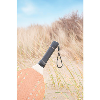Giochi spiaggia personalizzati con logo - Set racchettoni in palissandro e compensato Sergio