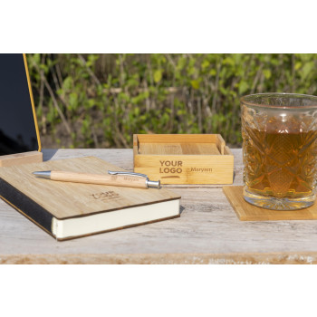 Set sottobicchieri di bamboo Archer