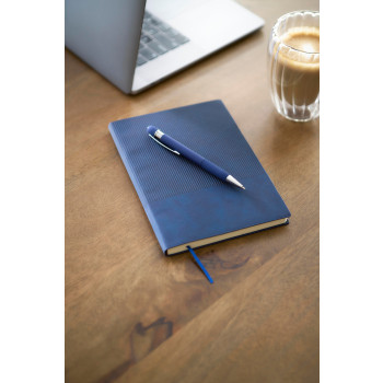 set regalo personalizzati con logo - Set taccuino Tarek | Similpelle riciclata | A5 | Con penna