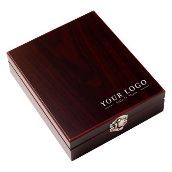 Set da vino personalizzati con logo - Set vino 4 accessori, in acciaio inox Brady