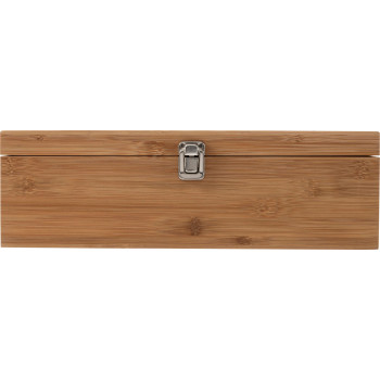 Set da vino personalizzati con logo - Set vino in bamboo ed acciaio inox Gareth