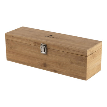 Set da vino personalizzati con logo - Set vino in bamboo ed acciaio inox Gareth