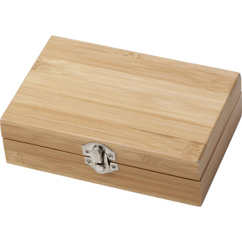 Set vino in bamboo ed acciaio inox Leonie