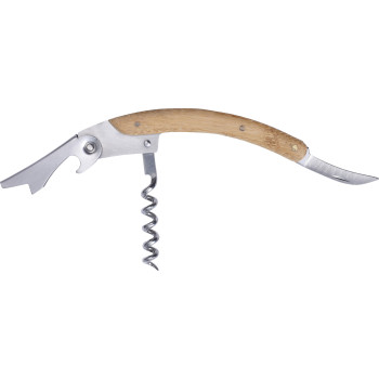 Set vino in bamboo ed acciaio inox Leonie