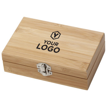 Set vino in bamboo ed acciaio inox Leonie