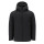 Parka imbottito unisex con cappuccio fisso e zip nera