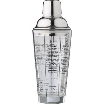 Prodotti cocktail personalizzati con logo - Shaker per cocktail in vetro capacità 750 m Adela