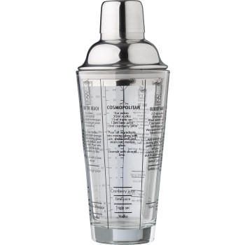 Prodotti cocktail personalizzati con logo - Shaker per cocktail in vetro capacità 750 m Adela