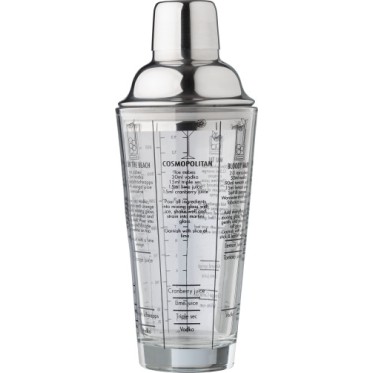Gadget estivi personalizzati con logo - Shaker per cocktail in vetro capacità 750 m Adela
