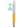 Penna a sfera antibatterica personalizzabile con gommino touch e serbatoio 4 ml