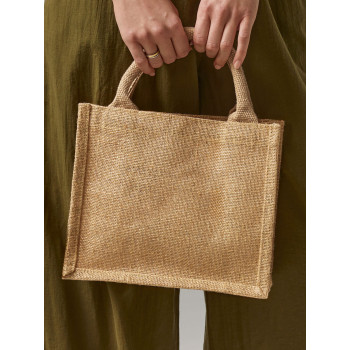 borse juta personalizzate - Shimmer Jute Mini Gift Bag