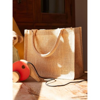 Shopper per fiere, eventi personalizzate con logo - Shimmer Jute Mini Gift Bag