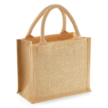 Shimmer Jute Mini Gift Bag