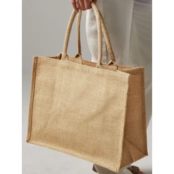 Shimmer Jute Shopper