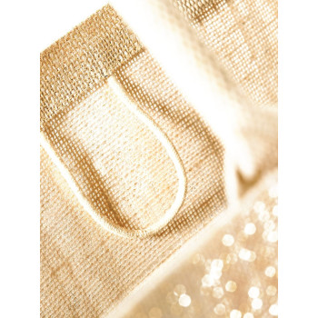 borse juta personalizzate - Shimmer Jute Shopper