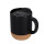 Tazza termica in ceramica da 330ml con base in sughero e coperchio antiscivolo