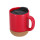 Tazza termica in ceramica da 330ml con base in sughero e coperchio antiscivolo