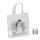 Mini borsa shopper personalizzabile con 5 pennarelli inclusi