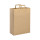 Shopper personalizzabile in carta riciclata avana con soffietto da 6 kg