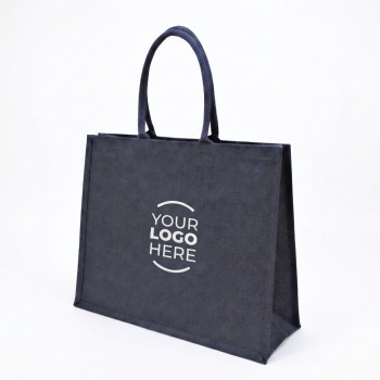 Shopper personalizzate con logo - Shopper borsa personalizzabile in poliestere riciclabile con zip e tasche
