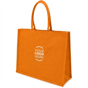 Shopper personalizzate con logo - Shopper borsa personalizzabile in poliestere riciclabile con zip e tasche