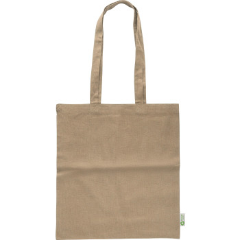 gadget ecologici con logo - Shopper Cassiopeia | Cotone riciclato | 120 g/m²
