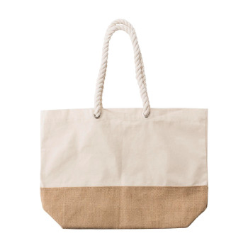 borse juta personalizzate - Shopper Diego | Cotone 280 g/m² | Fondo in juta
