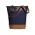 Shopper personalizzabile Halfar in cotone 100% con zip e tracolla
