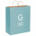 Shopper personalizzabile carta avana con maniglia ritorta e soffietto