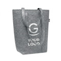 Shopper personalizzabile in feltro RPET 40x15x42 cm resistente sostenibile
