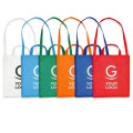 Shopper personalizzabile in tessuto TNT con manici lunghi colorato