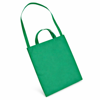 Shopper personalizzate con logo - Shopper personalizzabile in tessuto TNT con manici lunghi colorato