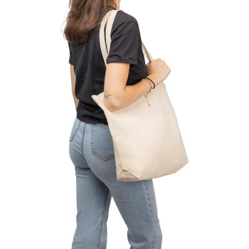 gadget ecologici con logo - Shopping bag in cotone 140 g/m² Isak