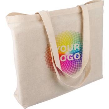gadget ecologici con logo - Shopping bag in cotone 140 g/m² Isak
