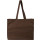 Shopping bag in cotone Oeko-Tex® 180 g/m² con soffietto a D e manici lunghi