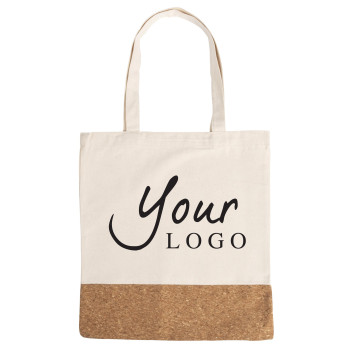 Shopping bag in cotone con base in sughero Dalia