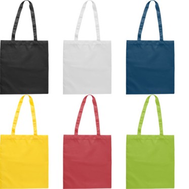 Shopper in TNT personalizzata con logo - Shopping bag, in poliestere RPET 170 T