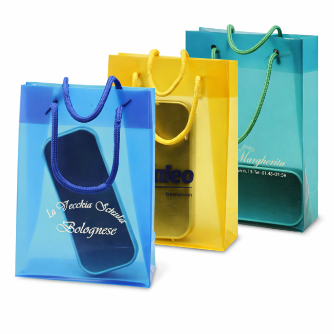 Shopper in TNT personalizzata con logo - Shopping Bag personalizzabile traslucida in materiale resistente e leggero