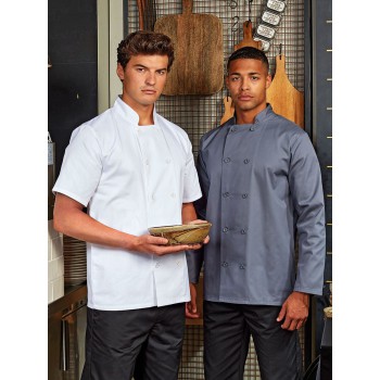 Abbigliamento ristorazione personalizzato con logo - Short Sleeve Chef's Jacket