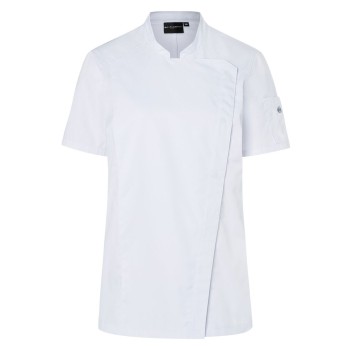 Abbigliamento ristorazione personalizzato con logo - Short-Sleeve Ladies’ Chef Jacket Modern-Look