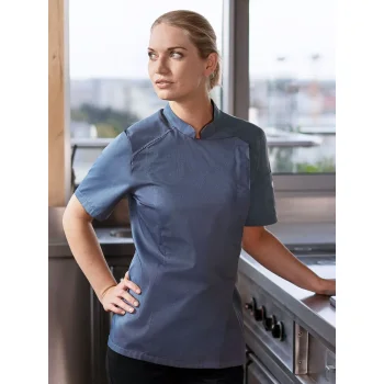 Short-Sleeve Ladies' Chef Jacket Modern-Look