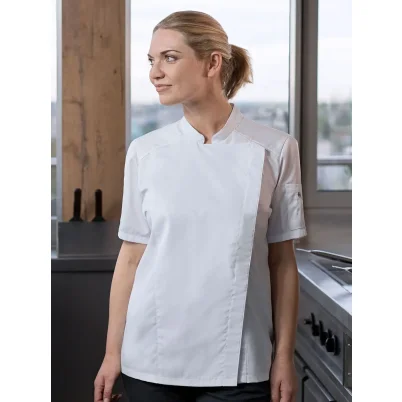 Short-Sleeve Ladies' Chef Jacket Modern-Look